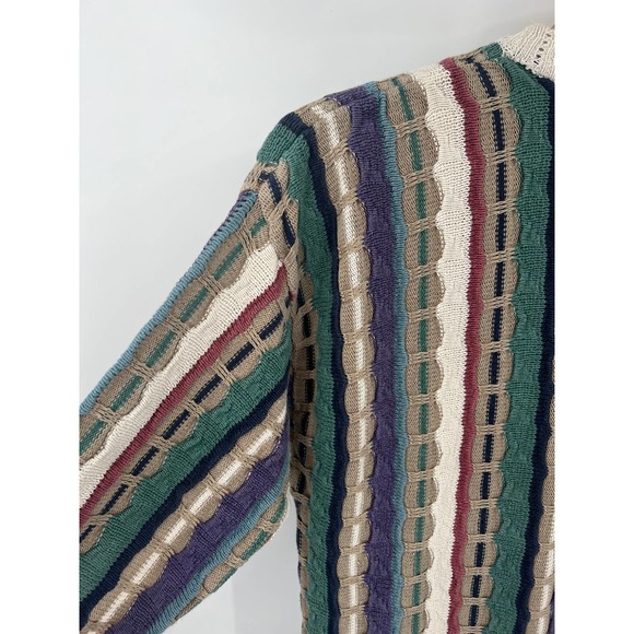 VINTAGE Cotton Traders Coogi style sweater size 1X unisex knitted sweater - Picture 6 of 7